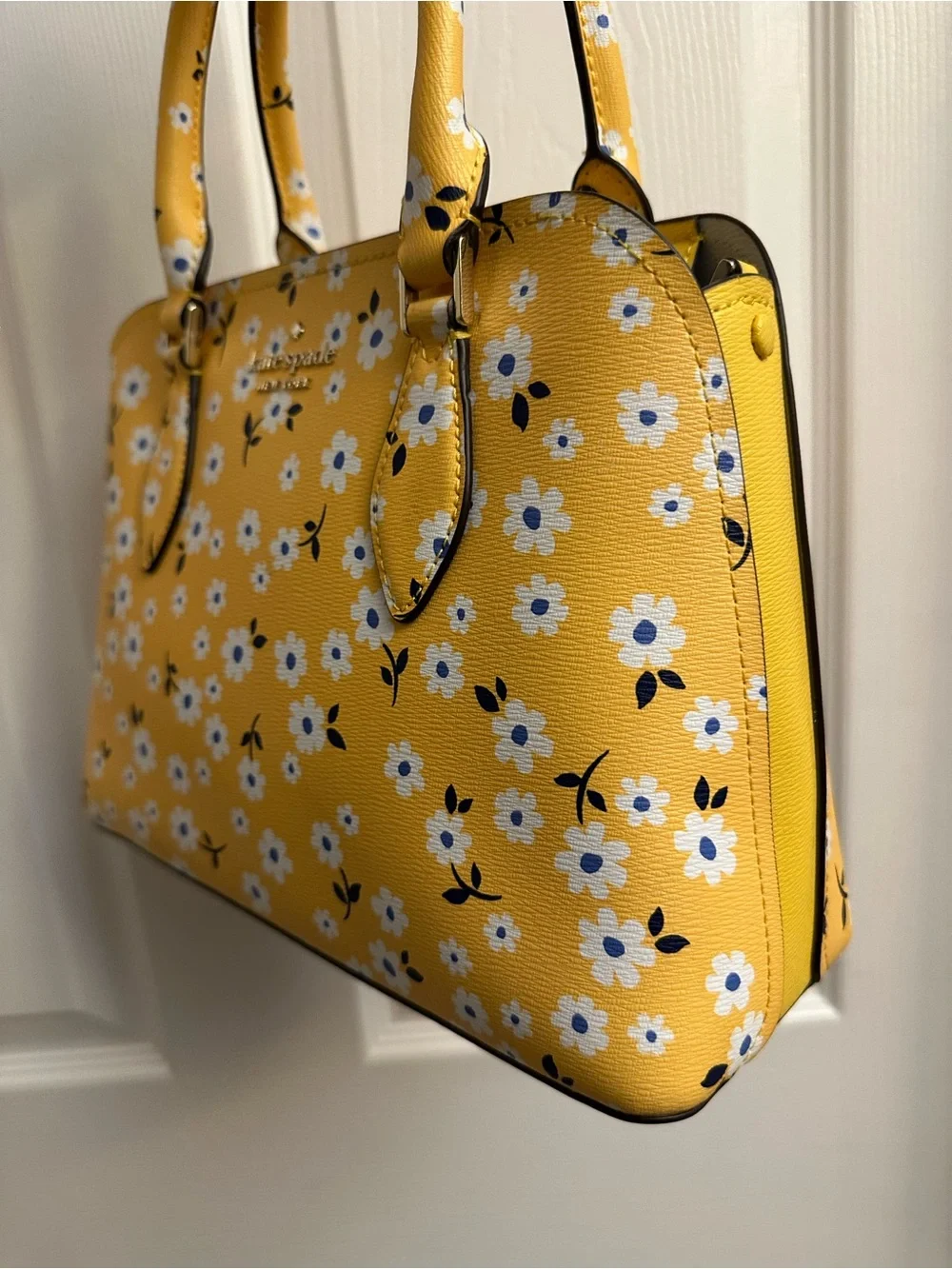 kate spade Yellow Floral Dome Satchel